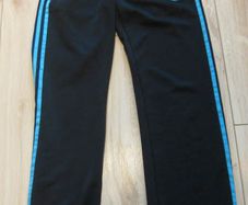 Adidas ladies/girls sports black & turquoise bottoms size 8 or extra small