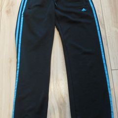 Adidas ladies/girls sports black & turquoise bottoms size 8 or extra small