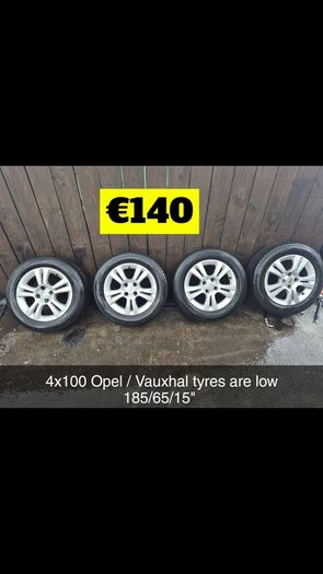 Sets & Singles of 4x100 alloys, wheels 14" 15" 16" to 17" From 50e to Suit Toyota Hyundai Kia Suzuki @ OCG Spares