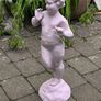 Antique Heavy Cast Iron Garden Statue Image 3