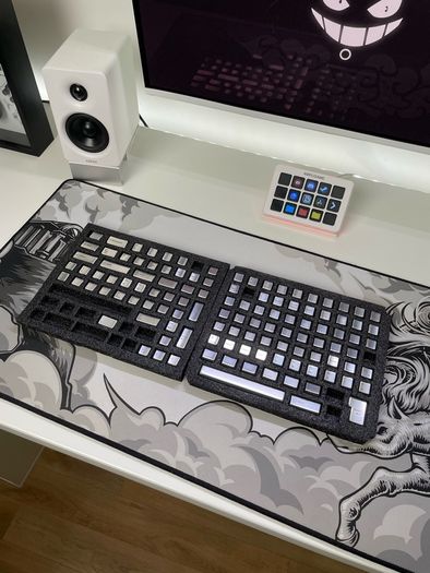 Awekeys Silver Metal Keycaps | Mechanical Keyboard Keycap Set