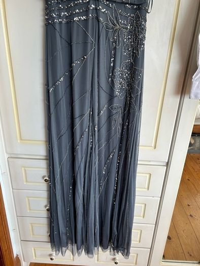 Monsoon Embellished Flutter Sleeve Maxi Dress