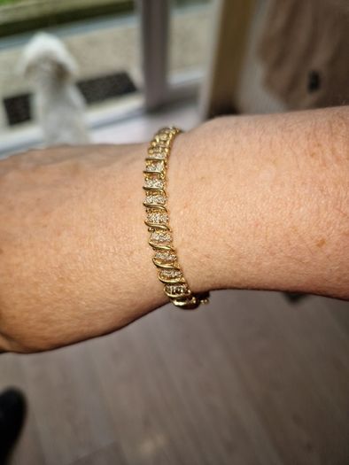 10k gold diamond tennis bracelet