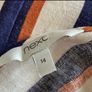 Size 12 Ladies Navy Striped Linen Mix Dress by Next Image 2