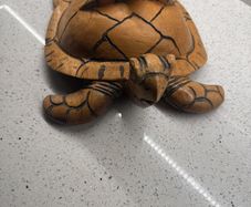 handcrafted sea turtle figurine