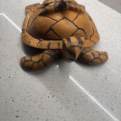 handcrafted sea turtle figurine