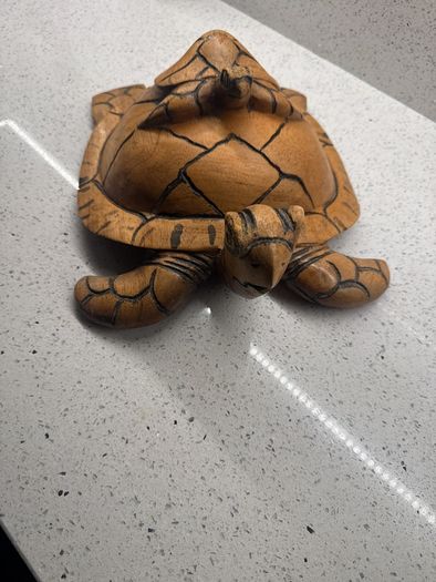 handcrafted sea turtle figurine