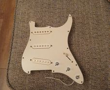 guitar pickguard. Loaded 3 single coil pups.