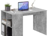 main image for ad FMD Desk with Side Shelves 117x73x75 cm Concrete