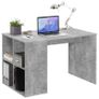 FMD Desk with Side Shelves 117x73x75 cm Concrete Image 4