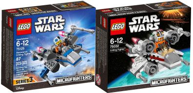 Lego Star Wars Microfighters X 2: 75032 & 75125 (100% Complete W/BOXES)