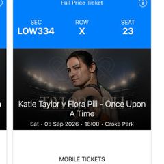 1 x Ticket to Katie Taylor Boxing