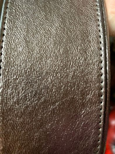 Karen Millen Pewter Leather Belt
