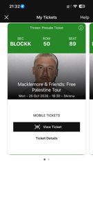 Macklemore - Free Palestine Tickets