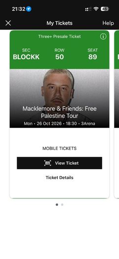 Macklemore - Free Palestine Tickets