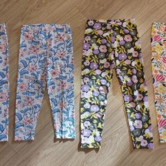 Four brand new 3/4 leggins - size 8/9 years