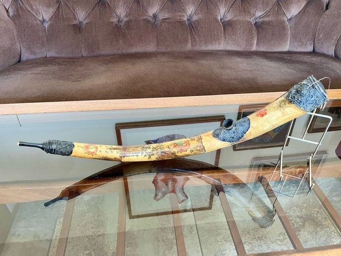 Repro China Ming Guo period 1920s Bone Opium Pipe