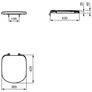 Ideal Standard T679301 Tempo/Kheops Soft Close Toilet Seat, White Image 5