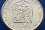Czechoslovakia 1974 Vintage Coin Stamp cover BUNC