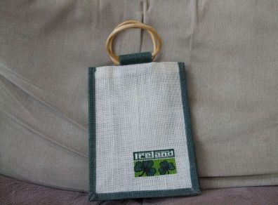 Bag small wooden handle
