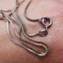 Vintage Sterling Silver 925 Isla Garnet Pendant Necklace 4,2g Image 3