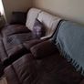 Faux Suede Couch And Armchair Free Image 5