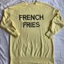 Women's French Fries Yellow Jumper / Sweatshirt | Size XS | UK4 Image 2