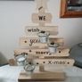 Christmas Wooden Tealight Holder Image 2