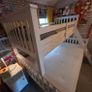 White wooden triple sleeper bunk bed - double and single Image 3