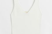 H&amp;M Trend White Knitted Vest Top XS
