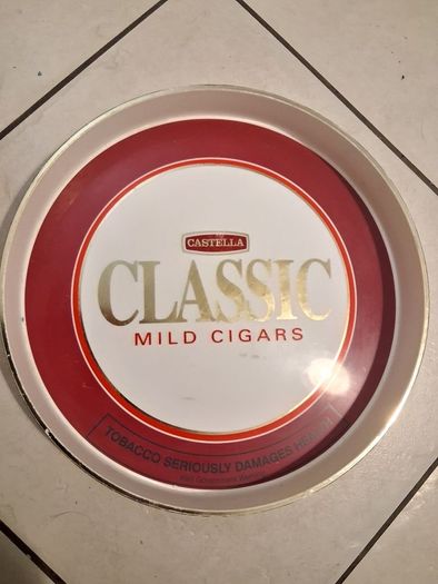 Castella Classic Mild Cigars Pub waiters tray