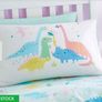 Catherine Lansfield Dinosaur Friends Reversible Double Duvet Cover Set with matching fitted sheet BNIB Image 5