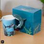 BRAND NEW Lisa Parker Shark Ceramic Shaped Handle Mug Image 4