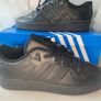 Get Mens Adidas Premium Black Leather Trainers Image 4