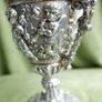 Victorian Neoclassical  Urn / Chalice With Cherub & Scroll Decoration - 8,5" High Image 6
