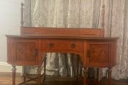 Vintage satinwood desk or dressing table.