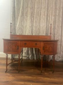 Vintage satinwood desk or dressing table.