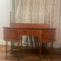 Vintage satinwood desk or dressing table.