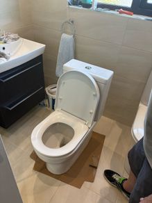 toliet and bath