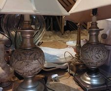 old vintage lamps from the 70s and 80s