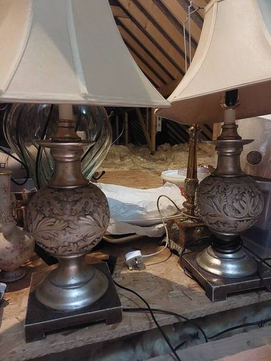 old vintage lamps from the 70s and 80s