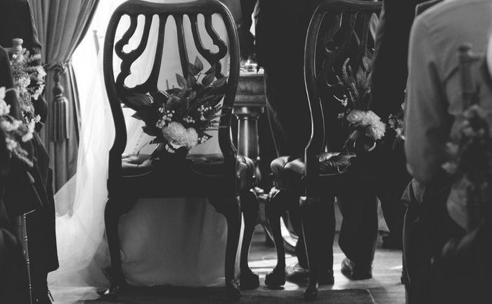 Lavender chair/ pew ends