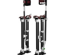 Drywall Stilts Aluminum Tool Stilts 61 cm-102 cm Adjustable Painting Black