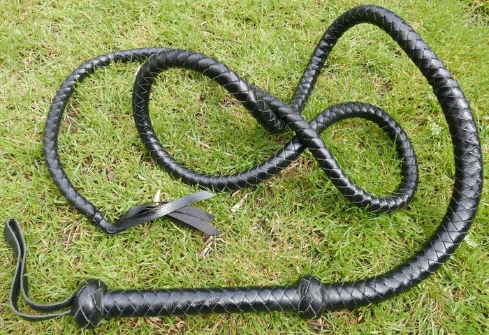 100" Plaits Genuine Top Grain Leather Heavy Duty Bullwhip Professional BULLWHIP Cracking Farm Gift , Fetish Toy