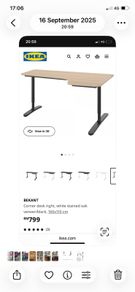 IKEA Bekant right-corner desk