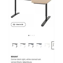 IKEA Bekant right-corner desk