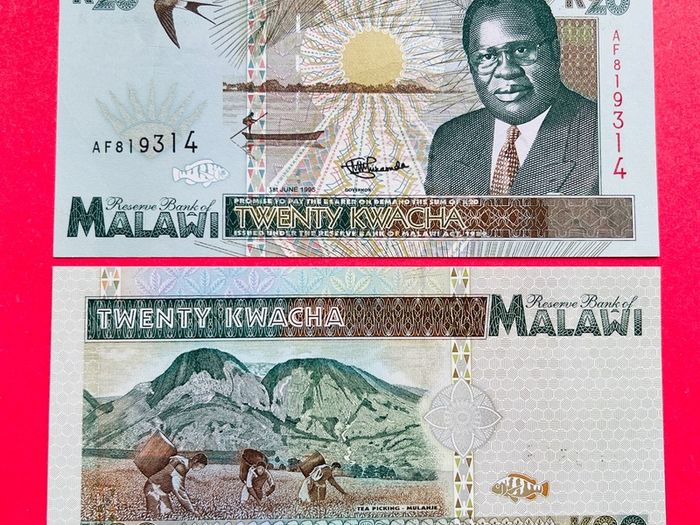 Malawi. 20  Kwacha  1995. Pick  32. ( Uncirculated )
