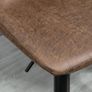 Adjustable Bar Stools Set of 2 Counter Height Barstools Dining Chairs 360 Swivel with Footrest for Home Pub, Brown Image 9