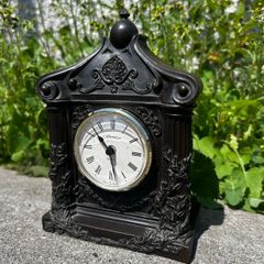 Antique Bronze Clock Statue Genesis