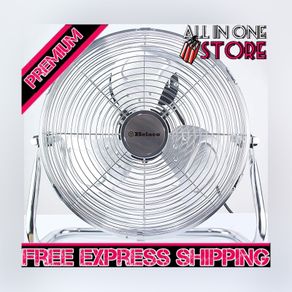 12" High velocity chrome gym free stand fan cooling fan industrial fan 3 speed desk fan table fan sturdy housing high airflow powerful (FREE SHIPPING)